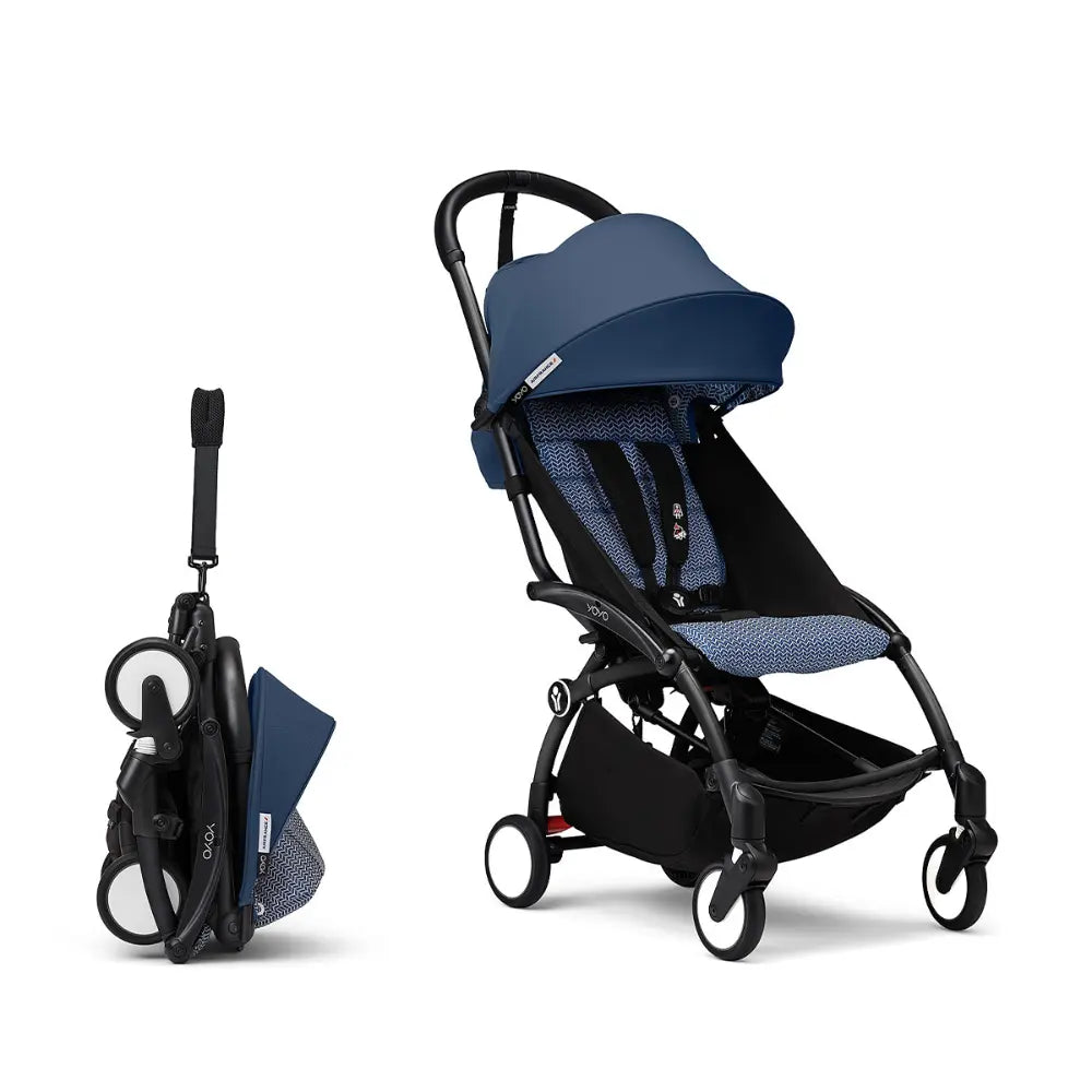 Stokke Yoyo3 Stroller Black Frame 6 Months Plus Color Pack Lightweight