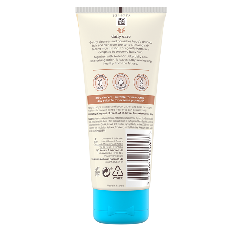 Aveeno Baby Daily Care Hair and Body Wash 100ml