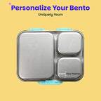 Basil Bento Ace 3 Compartment Stainless Steel Lunchbox - 1000 Ml
