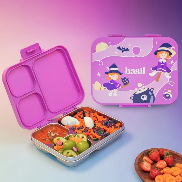 Basil Bento Ace 3 Compartment Stainless Steel Lunchbox - 1000 Ml