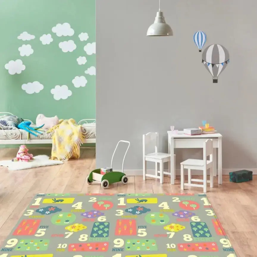 Dwinguler Large Playmat Letters And Numbers Reversible Baby Mat