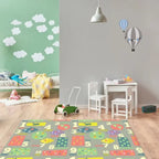 Dwinguler Large Playmat Letters And Numbers Reversible Baby Mat