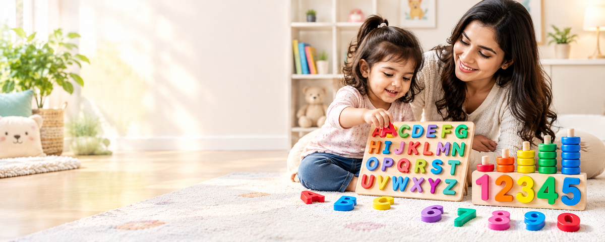 Alphabet and number learning toys