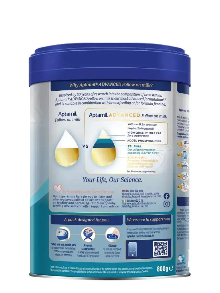 Aptamil Advanced Follow On Milk Stage 2 800g 6 to 12 Months