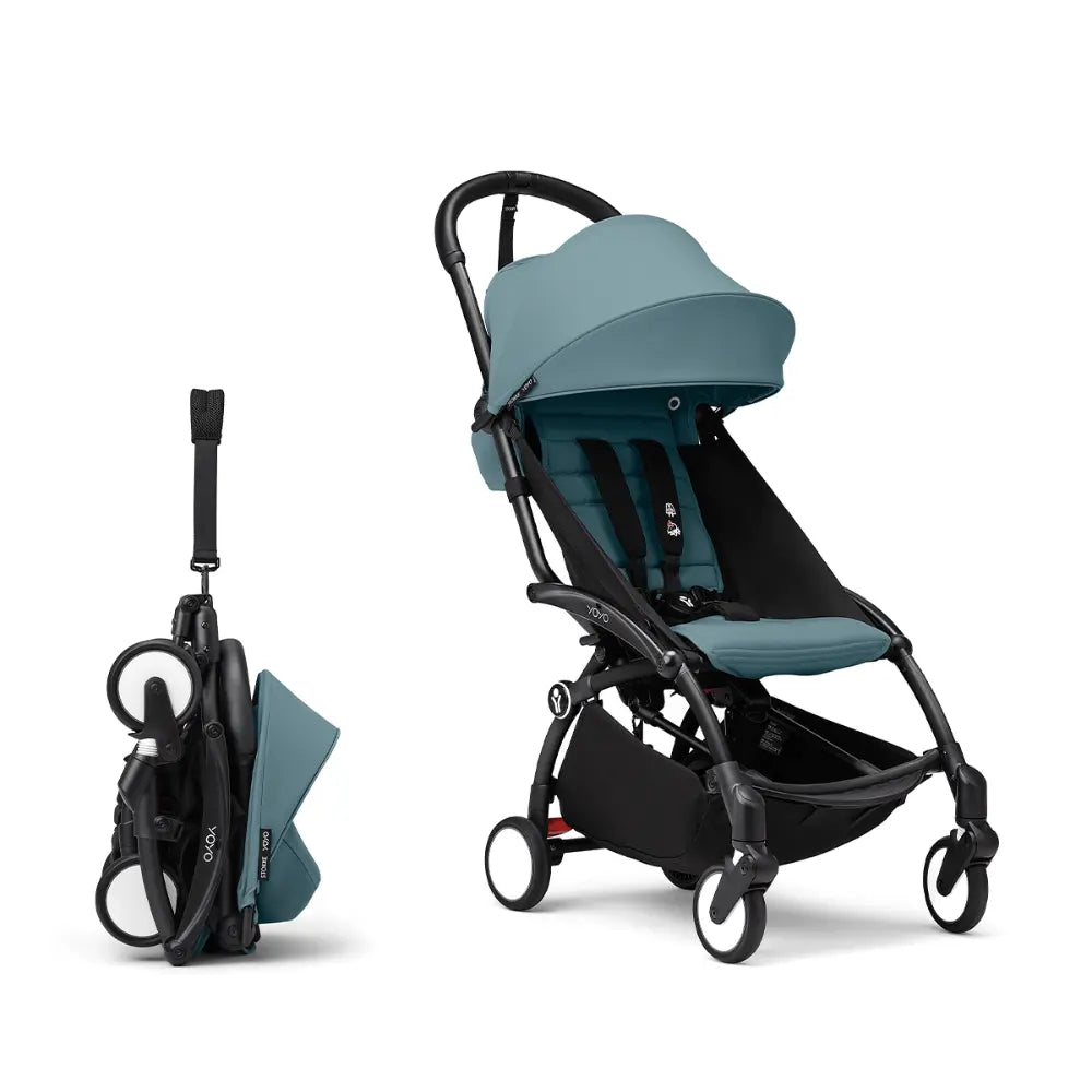 Stokke Yoyo3 Stroller Black Frame 6 Months Plus Color Pack Lightweight