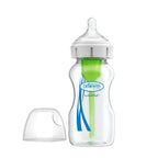 Dr Browns Natural Flow Anti Colic Options Plus Wide Neck Glass 270ml Bottle with Level 1 Slow Flow Nipple