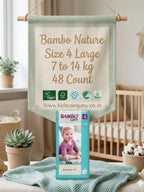 Bambo Nature Diapers Size 4 Large 7 to 14 kg 48 Count