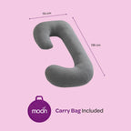 Moon Organic C Shaped Maternity Pillow for Pregnant Ladies