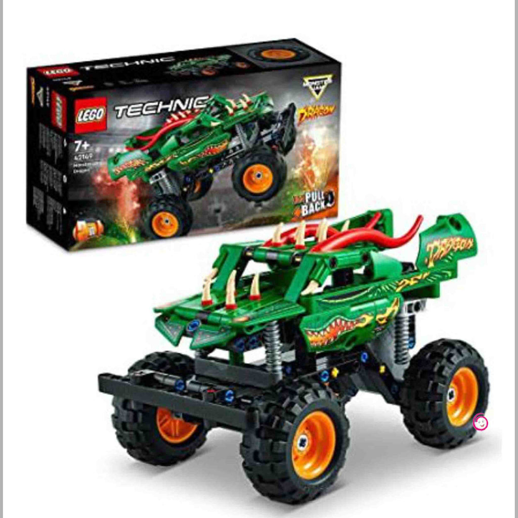 Lego Technic Monster Jam Dragon 42149 Building Toy Set 217 Pcs Multicolour Age 7 plus Years