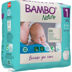 Bambo Nature Baby Diapers Size 1 Xs 2 to 4 kg 22 Count