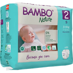 Bambo Nature Diapers Size 2 Small 3 to 6kg 30 Count