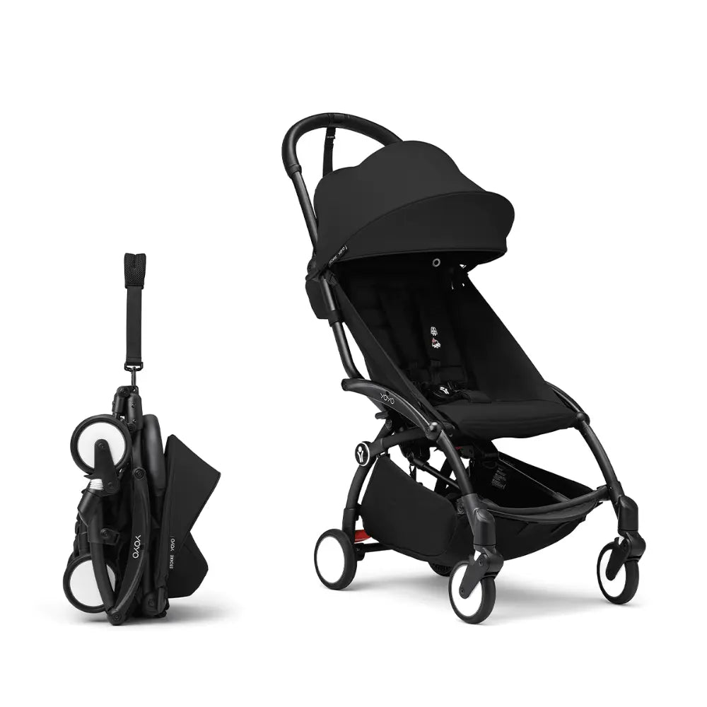 Stokke Yoyo3 Stroller Black Frame 6 Months Plus Color Pack Lightweight