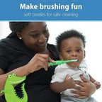 Dr Browns Infant to Toddler Toothbrush 1 to 4 years Green Crocodile