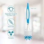 Mee Mee Easy Grip Bottle and Nipple Cleaning Brush Blue