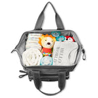 Skip Hop Mainframe Wide Open Backpack Diaper Bag Grey