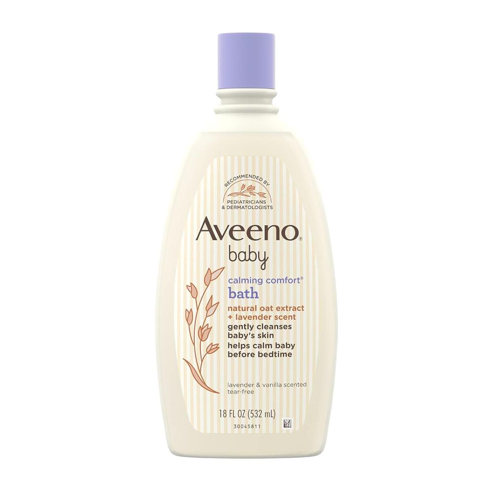 Aveeno Baby Calming Comfort Bedtime Bath Wash 18 FL OZ 532 ML