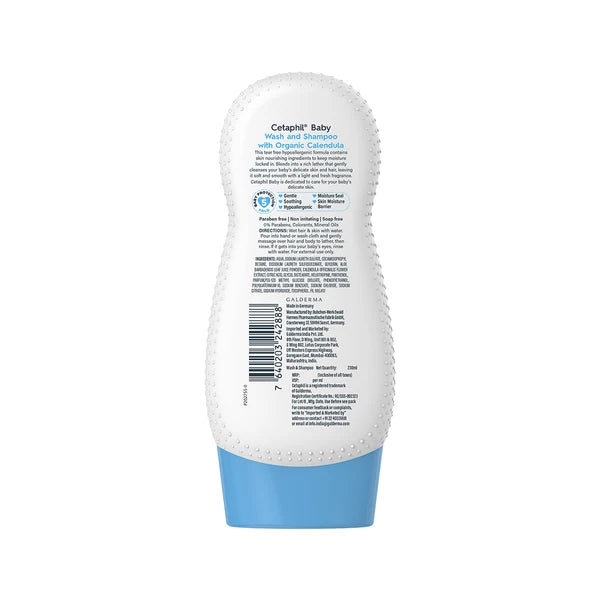 Cetaphil Baby Wash and Shampoo Calendula 230ml