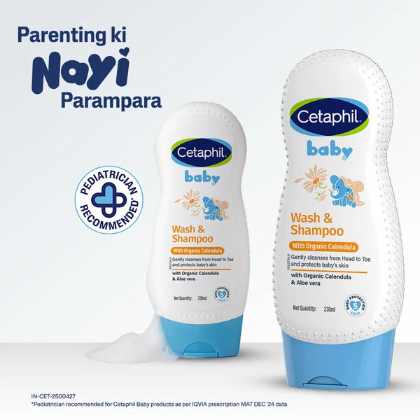 Cetaphil Baby Wash and Shampoo Calendula 230ml