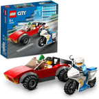 Lego 60392 City Police Bike Car Chase  Building Toy Set 59 Pcs Multicolor