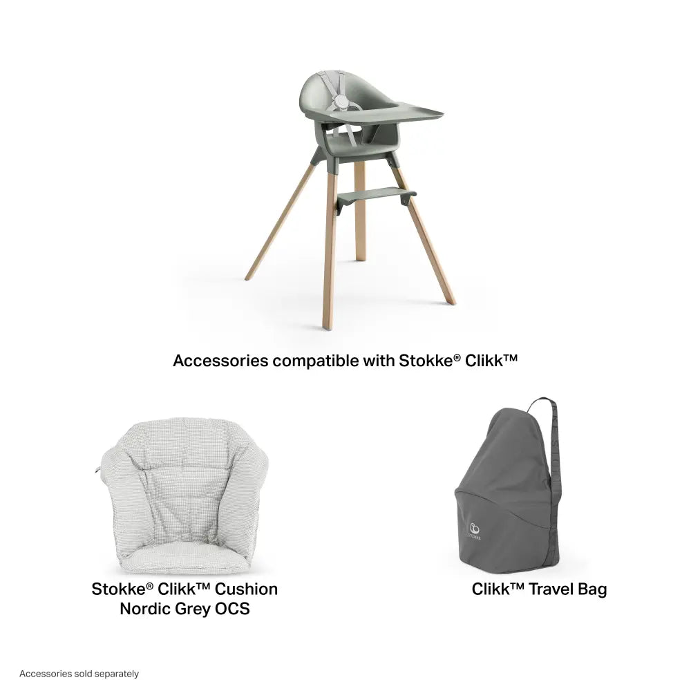 Stokke Clikk High Chair- Glacier Green