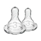 Dr Browns Natural Flow Narrow Baby Bottle Silicone Nipple 2 Pack Level3 6 to 9 Months