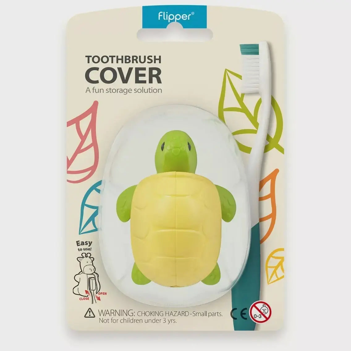 Flipper Fun Animal Kids Toothbrush Cover Portable Travel Holder