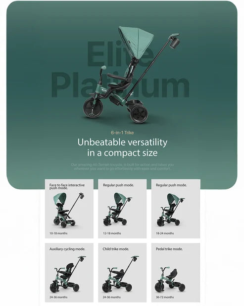 Qplay Elite Platinum 6 in 1 Trike
