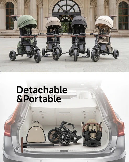Qplay Comfo Max 7 in 1 Trike Stroller