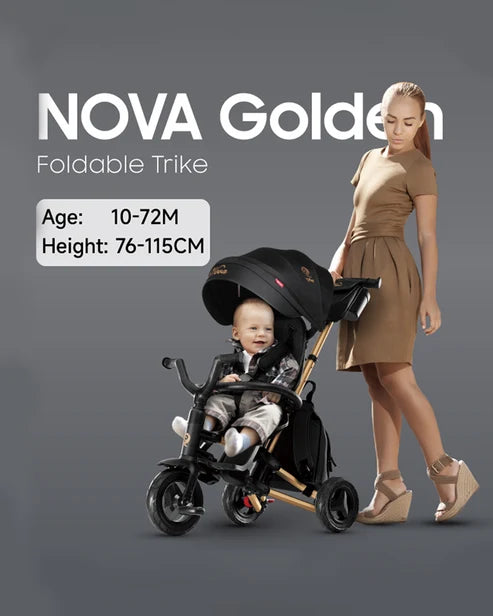 Qplay Trikes Nova Limited Edition Golden Black - 10 to 72 Months