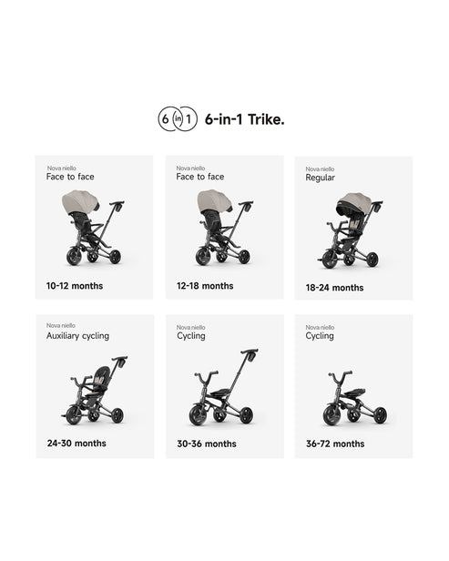 Qplay Nova Niello 6 in 1 Trike