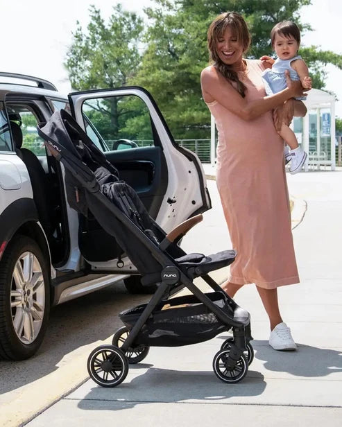 Nuna TRVL Lightweight Travel Stroller Caviar