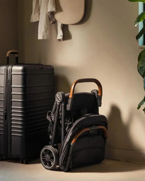 Nuna TRVL Lightweight Travel Stroller Caviar
