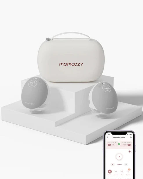 Momcozy M9 Double Wearable Electric Breast Pump Grey