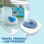 Vicks Portable Waterless Diffuser Includes 2 menthol scented Vapo Pads