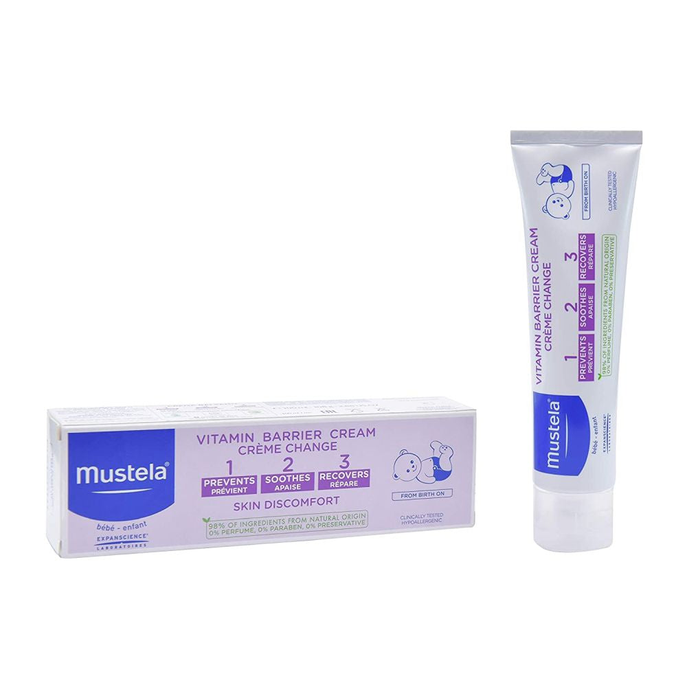 Mustela Baby 123 Vitamin Barrier Cream 100ml Diaper Rash Ointment