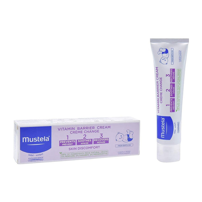 Mustela Baby 123 Vitamin Barrier Cream 100ml Diaper Rash Ointment