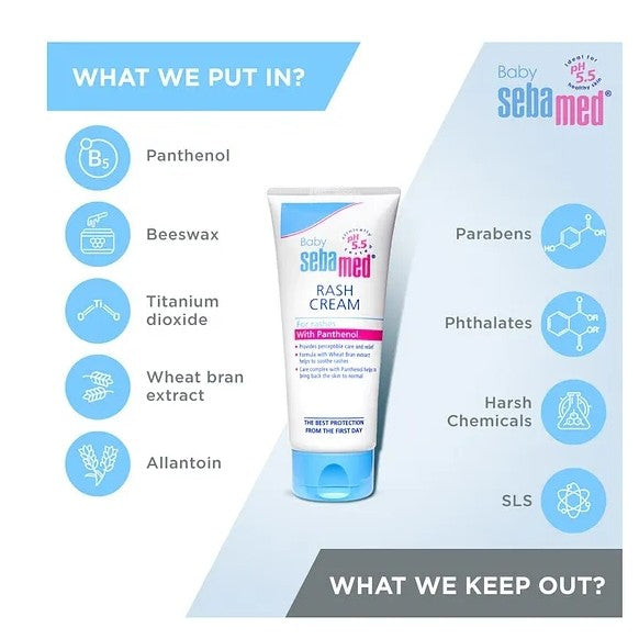 Sebamed Baby Rash Cream Ideal for Diaper Rashes Faster rash healing 100ml