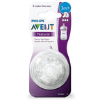 Philips Avent Natural 2 point 0 Teat Medium Flow for 3 Months plus Set of 2 Units
