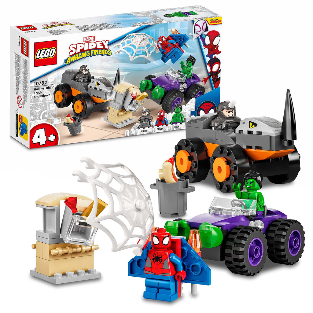 Lego  10782 Marvel Spidey and His Amazing Friends Hulk Vs Rhino Truck Showdown 110p