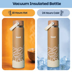 Basil HydraFizz Insulated Stainless steel Sipper with Carry Handle - 800ml