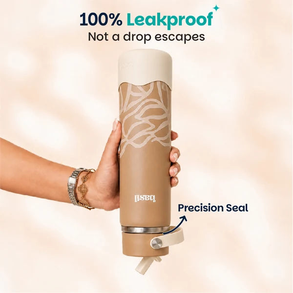 Basil HydraFizz Insulated Stainless steel Sipper with Carry Handle - 800ml