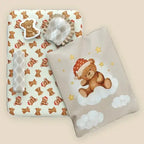 Fancy Fluff 6 Pc Organic New Born Bed Set Cuddle Bear