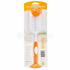Dr Browns Baby Bottle Cleaning Brush with Sponge Scrubber and Nipple Cleaner Orange 1 Pack