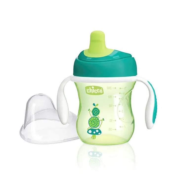 Chicco Training Cup With Semi Soft Spout 200 ml Colour and Print May Vary