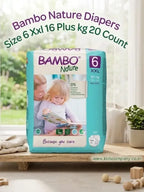 Bambo Nature Diapers Size 6 Xxl 16 Plus kg 20 Count
