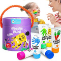 Jar Melo Washable Finger Paint 12 Colors Set Age 2 plus Years