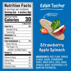 Gerber Strawberry Apple Spinach Teething Wafers 7 Plus Months Crawler