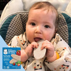 Gerber Strawberry Apple Spinach Teething Wafers 7 Plus Months Crawler