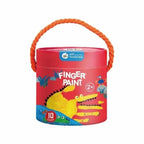 Jar Melo Washable Finger Paint 10 Colors Set Age 2 plus Years