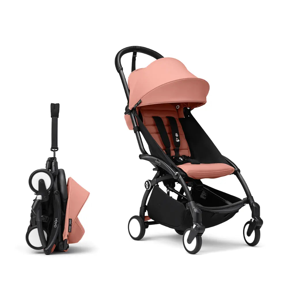 Stokke Yoyo3 Stroller Black Frame 6 Months Plus Color Pack Lightweight